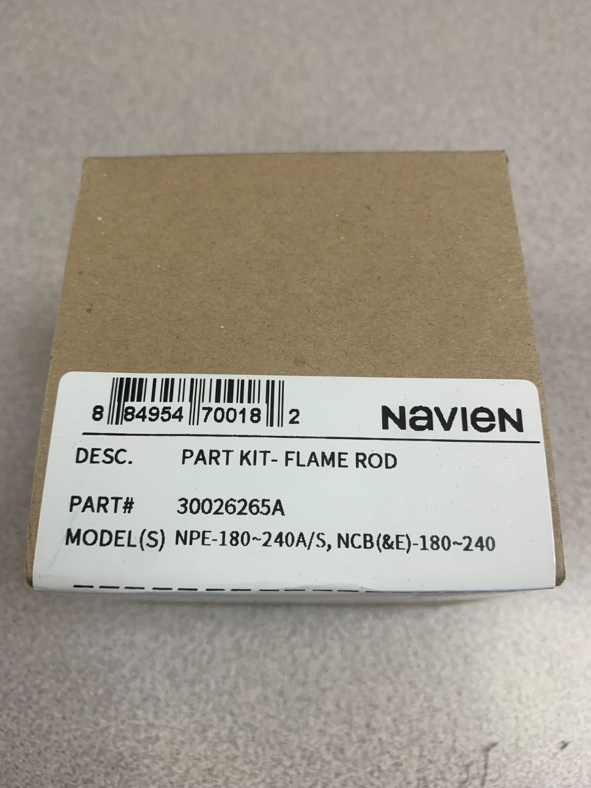 Navien 30026265A Part Kit – Ignitor & Flame Rod NPE-180-240A/S & NCB(&E) Series