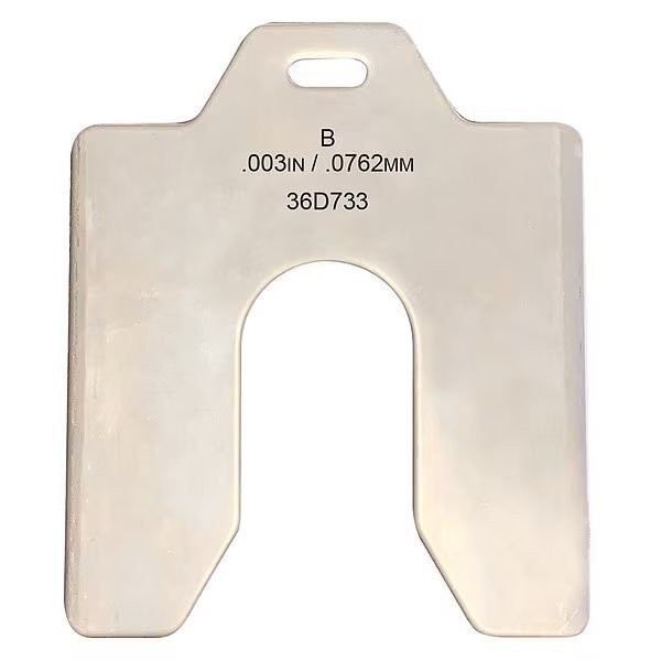 Zoro Select Slotted Shim 3 x 3″ x 0.003″
