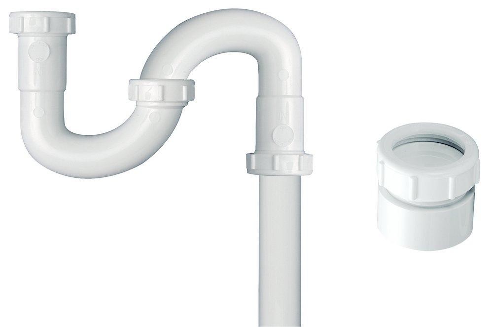 Dearborn P9722 Brass S-Trap 1-1/2 in With PVC Threaded Adapter