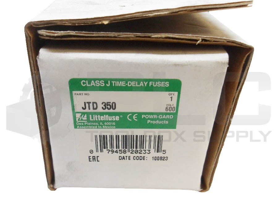 NEW LITTELFUSE JTD 350 TIME DELAY FUSE 350A 600VAC