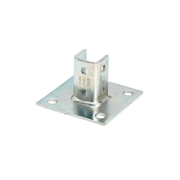 B-Line B280SQSS4 Square Post Base Centered Channel Position 3-1/2 in Base