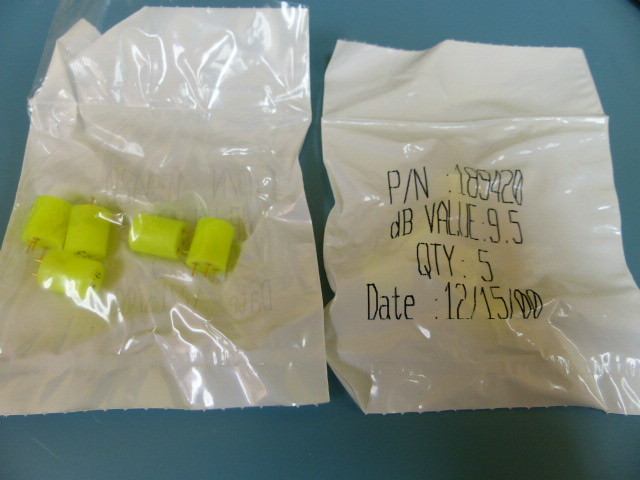 Scientific Atlanta 189420 Qty of 20 per Lot 9.5dB ATTENUATOR TO5 860MHZ 75 O