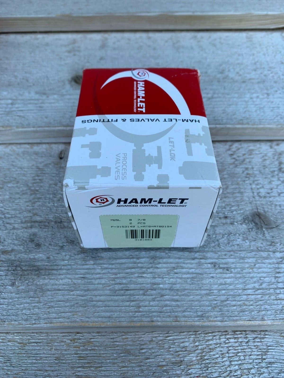 2 Pack Ham-let Let-Lok 765LB7/8 Ferrule Fitting 765L B 7/8″ Brass Union Elbow