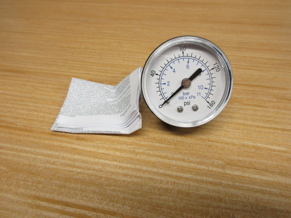 WorkSmart WS-PE-GAGE-34 2″ Pressure Gauge 160 PSI 0-160 PSI