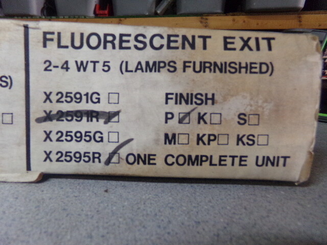NEW Marco Universal Exit Sign 2595R *FREE SHIPPING*