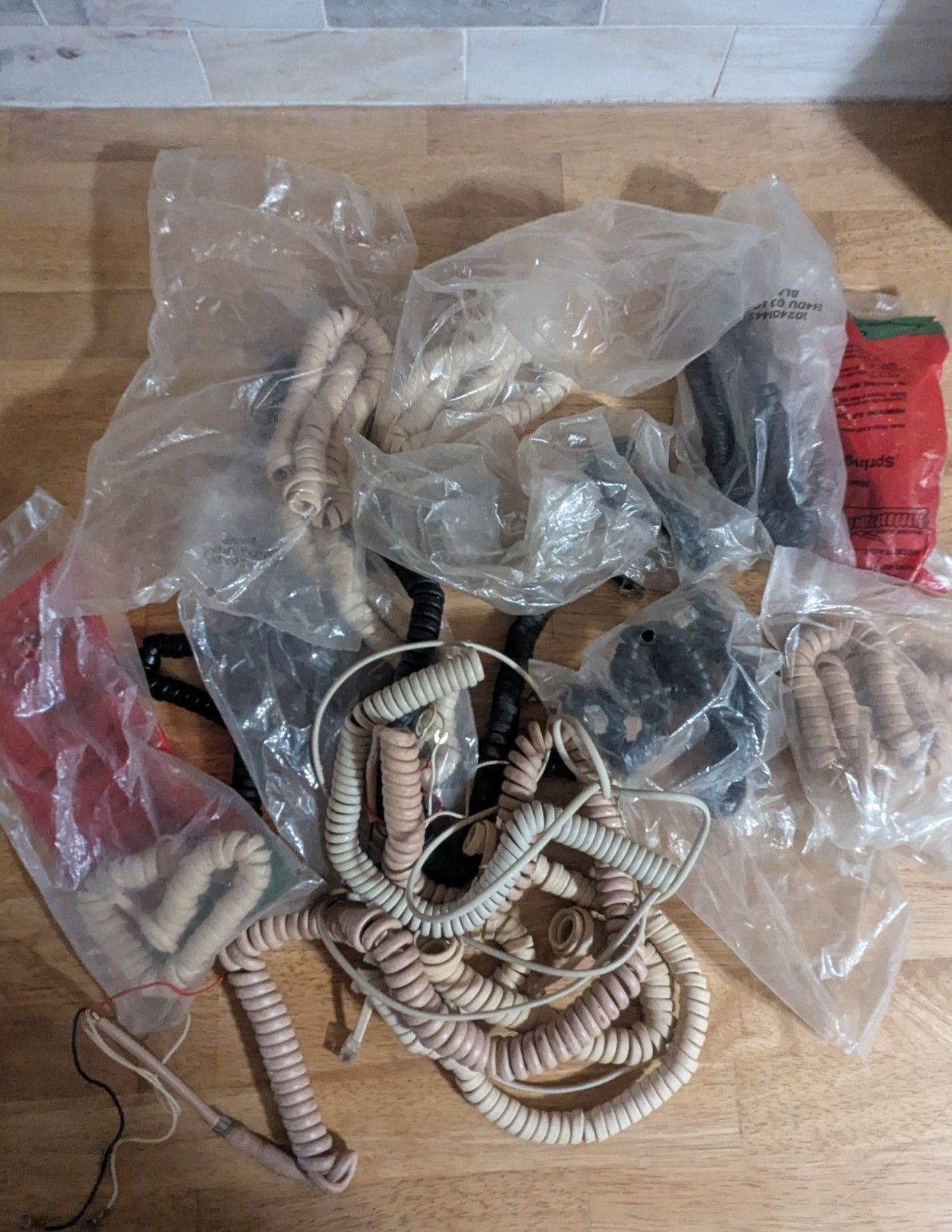 HUGE LOT Vintage Telephone Repair Parts, Mostly New Old Stock Adapters, Hardware