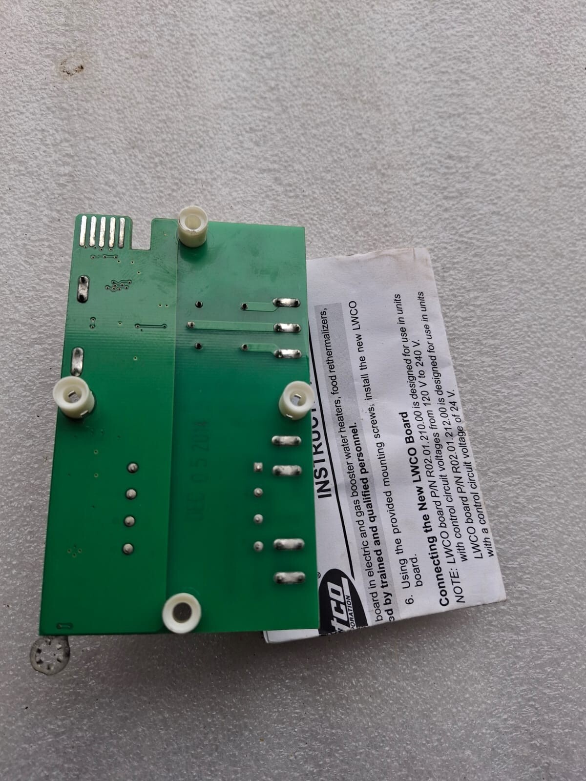 Hatco 02.01.210 Low Water Cut Off Board