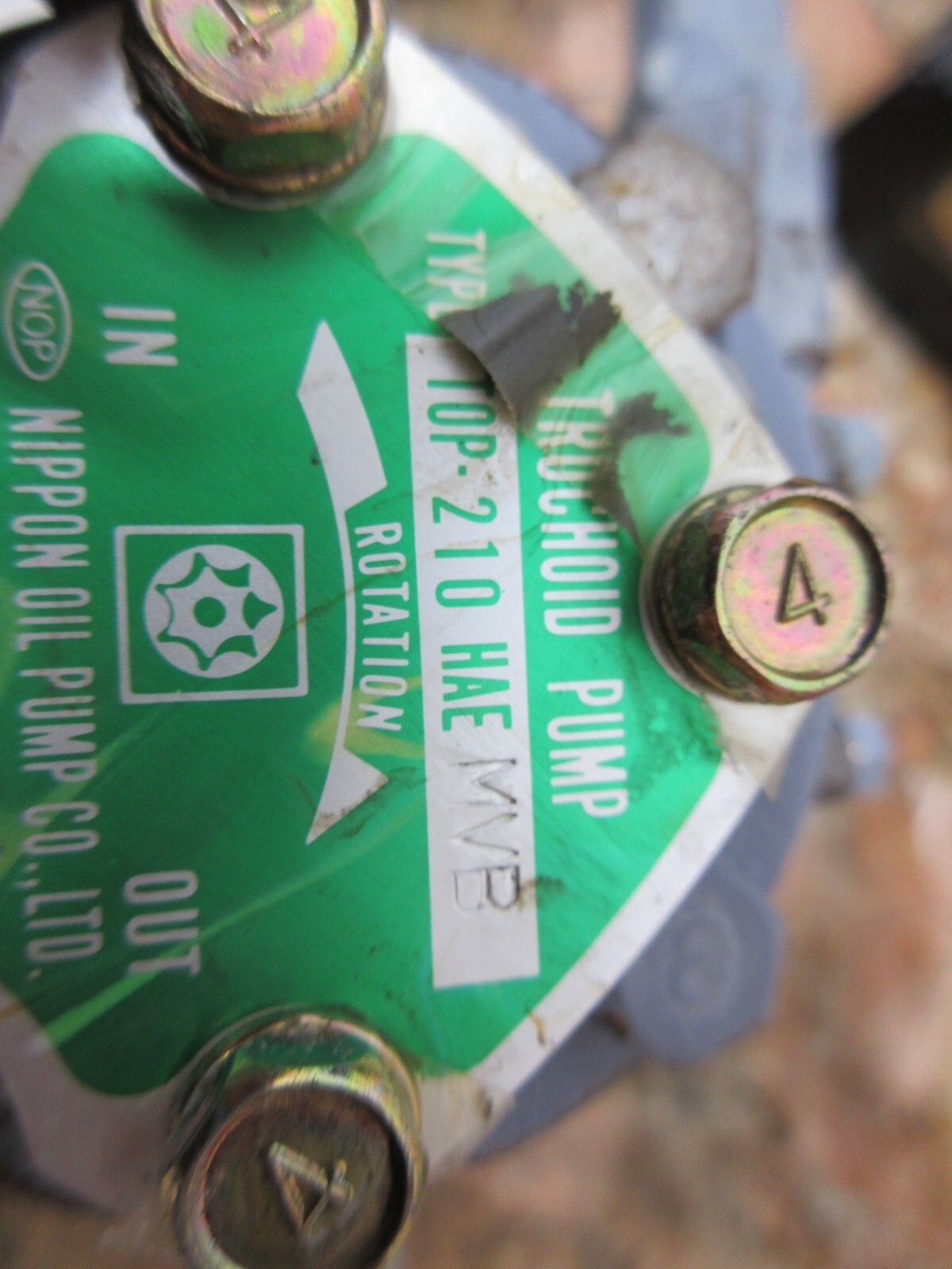 KANTO SEIKI FCKLK8 IK 71 JP44 TOP-210HAEMVB TROCHOID PUMP MOTOR NOP