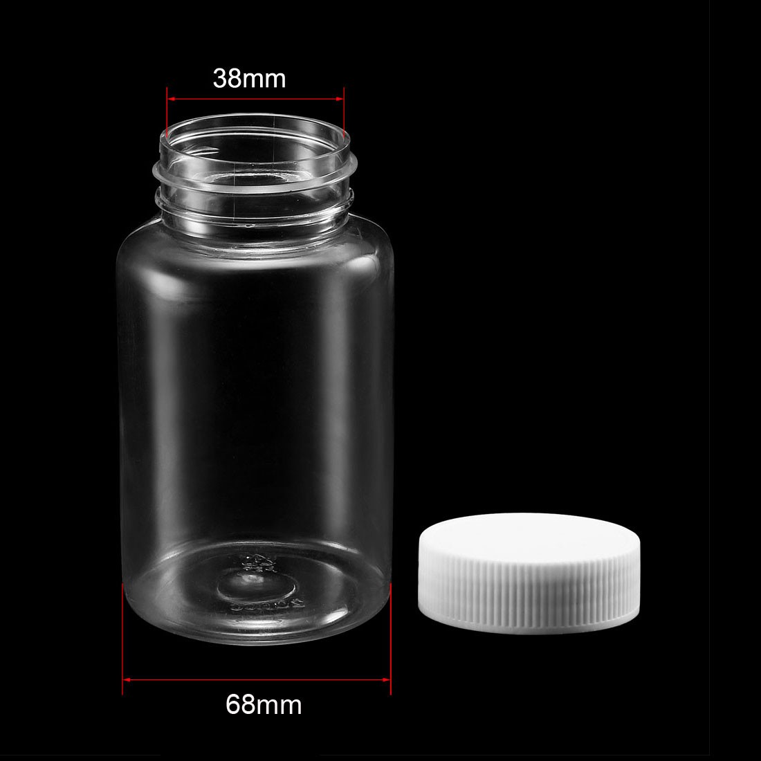 Plastic Lab Chemical Reagent Bottle 300ml Sample Sealing Liquid Container 5X