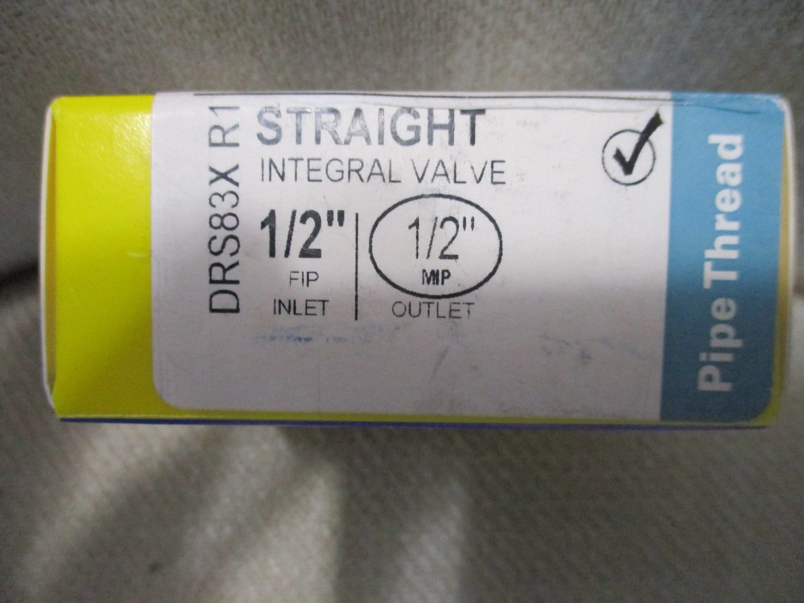 BrassCraft DRS83X R: 1/2 in. FIP x 1/2 in. MIP Integral Shut-Off Valve