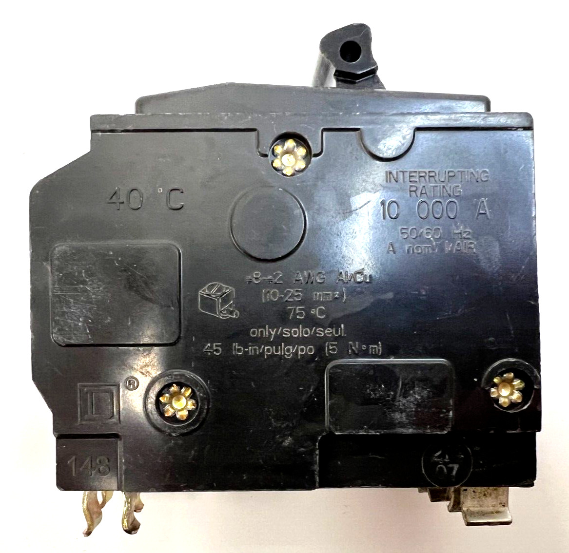 SQUARE D CIRCUIT BREAKER 2 POLE 50 AMP