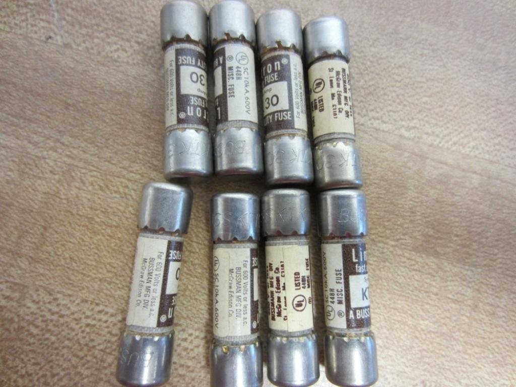 Bussmann KTK-30 Limitron KTK30 Fuse Cooper (Pack of 8) – New No Box