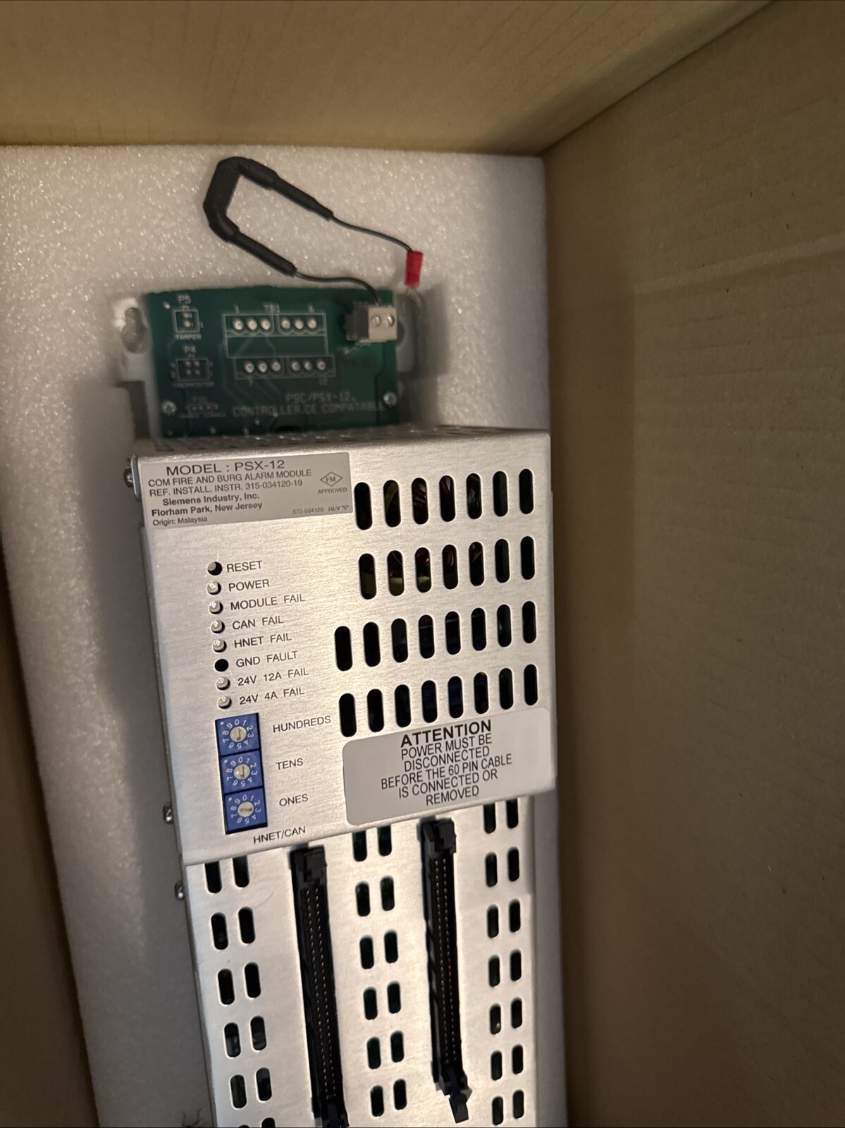 Siemens PSX-12M Aux Power Supply (S54430-C27-A1)