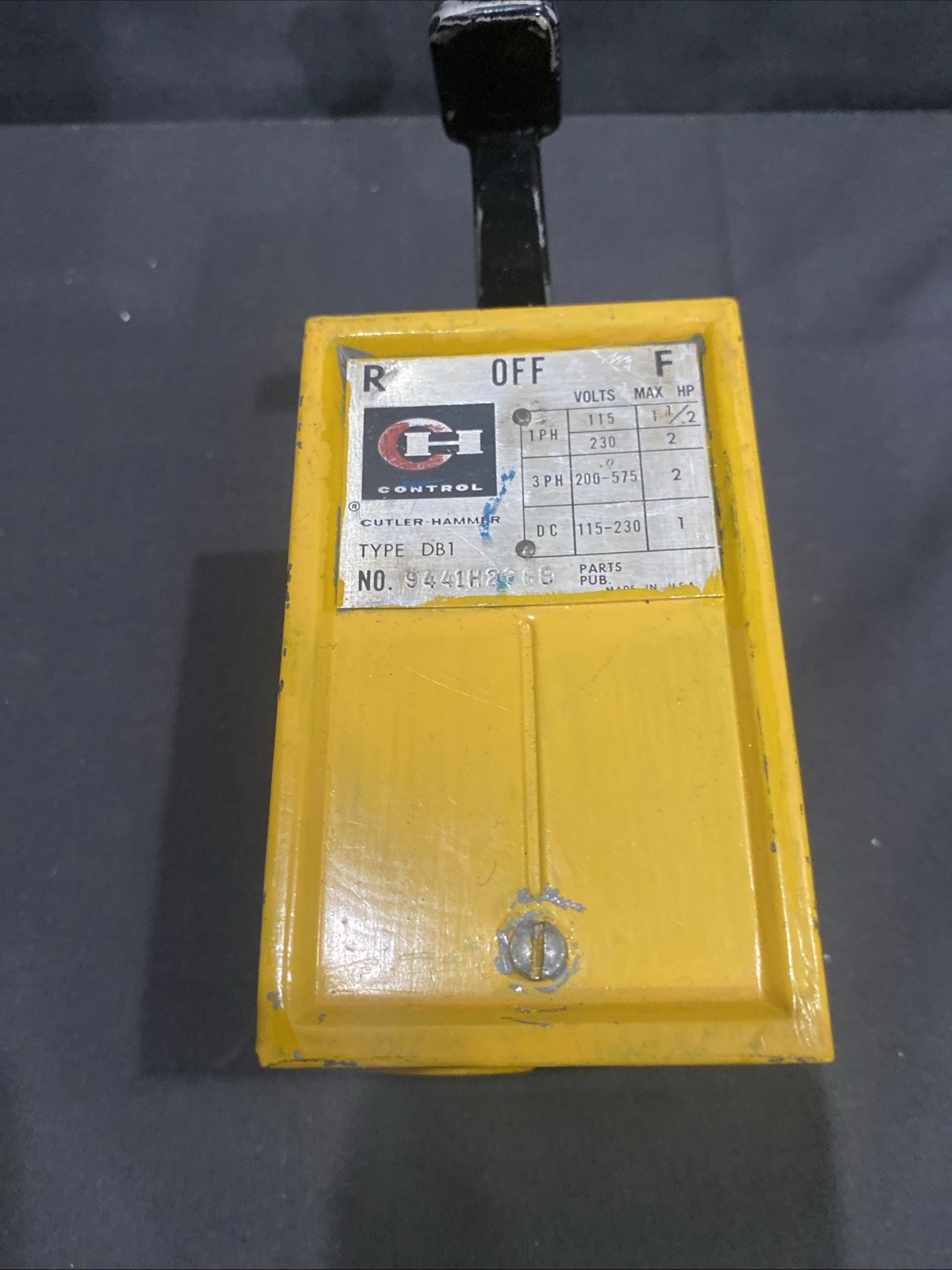 CUTLER HAMMER 9441H268B DRUM SWITCH TYPE DB1 115-230V 1-1/2HP