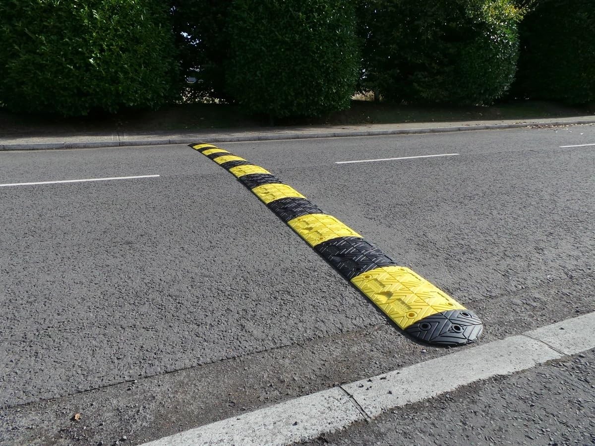 Pittman 8 ft XPT Eco Speed Bump Kit 40000 lb Capacity Black Yellow