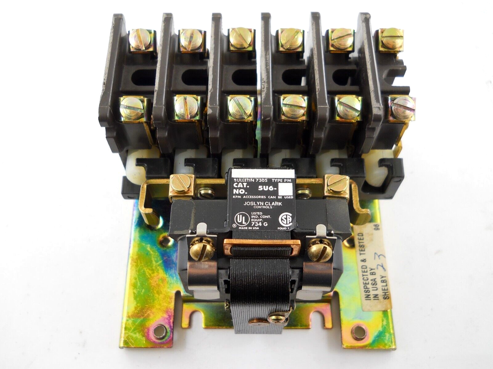 NEW ~ Joslyn Clark 5U6-76 Relay 7305 Type PM w/ TB113-1 Coil