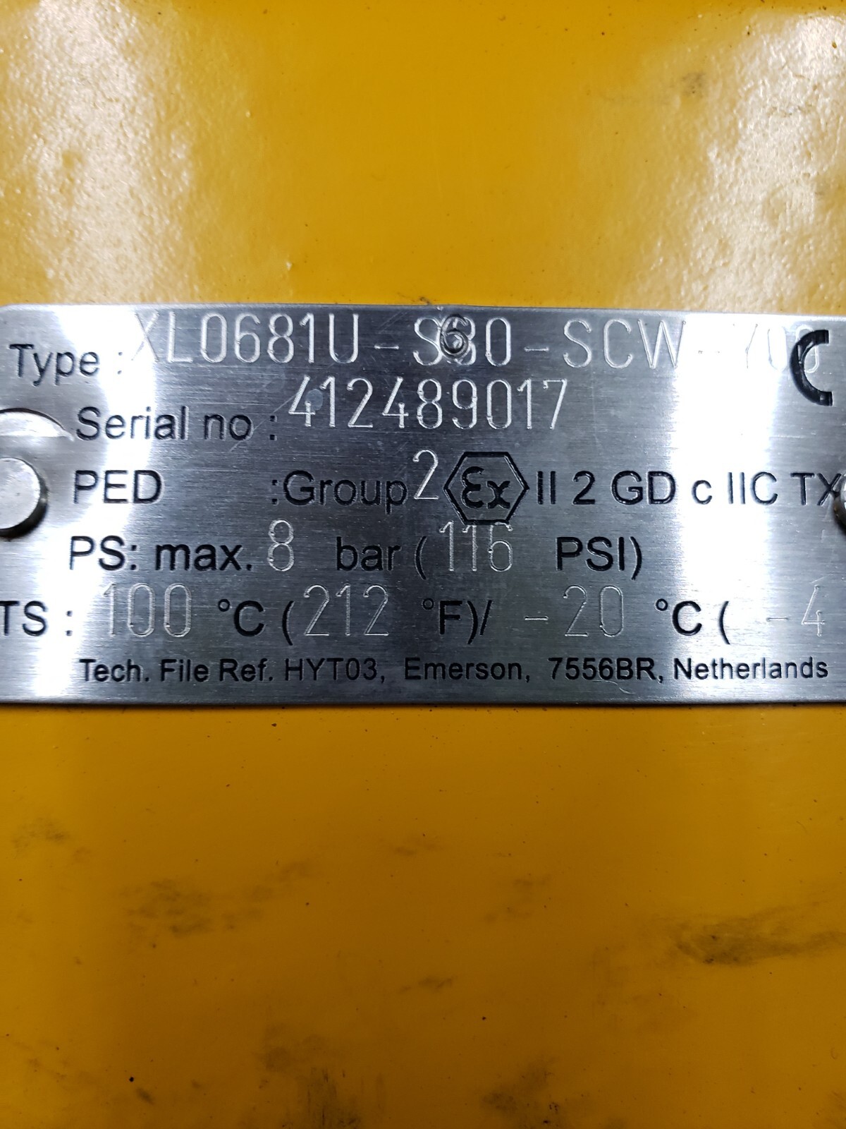HYTORK -681 XL681V ACTUATOR TS:100 560-SCW-Y00