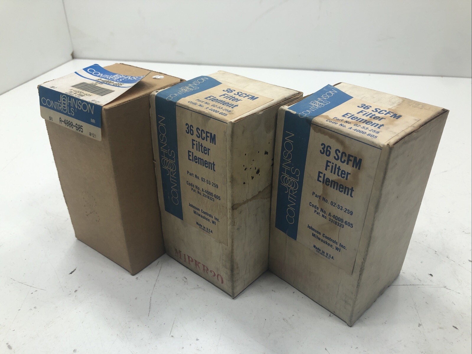 (Qty.3) Johnson Controls 02-53-259 SCFM Filter Elements