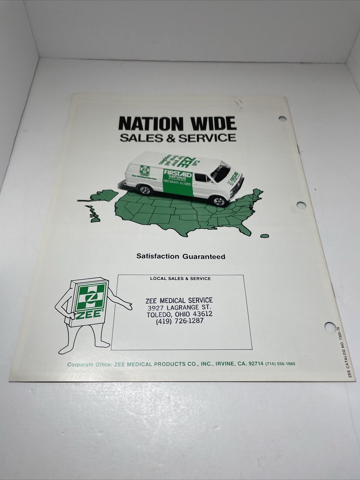 Safety First Supply Book and First Aid Business Supplies Vintage Booklet Advert