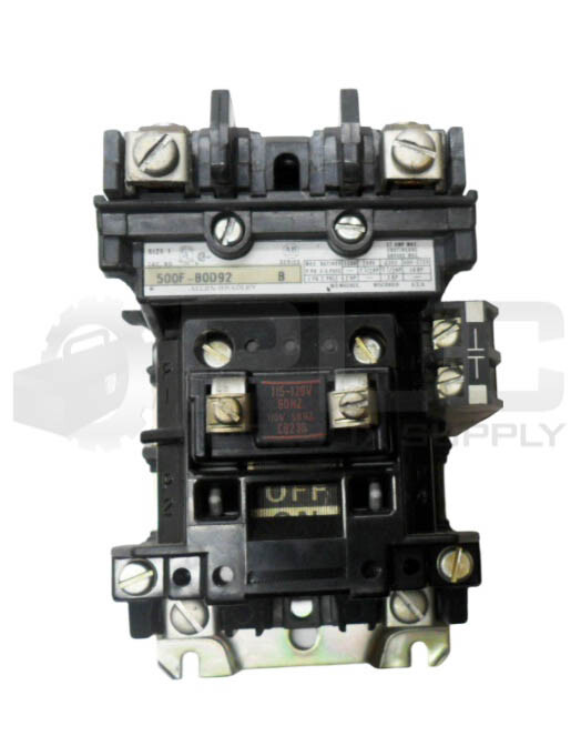 ALLEN BRADLEY 500F-BOD92 /B CONTACTOR W/ CB236 COIL W/ 595-A /B AUX CONTACT