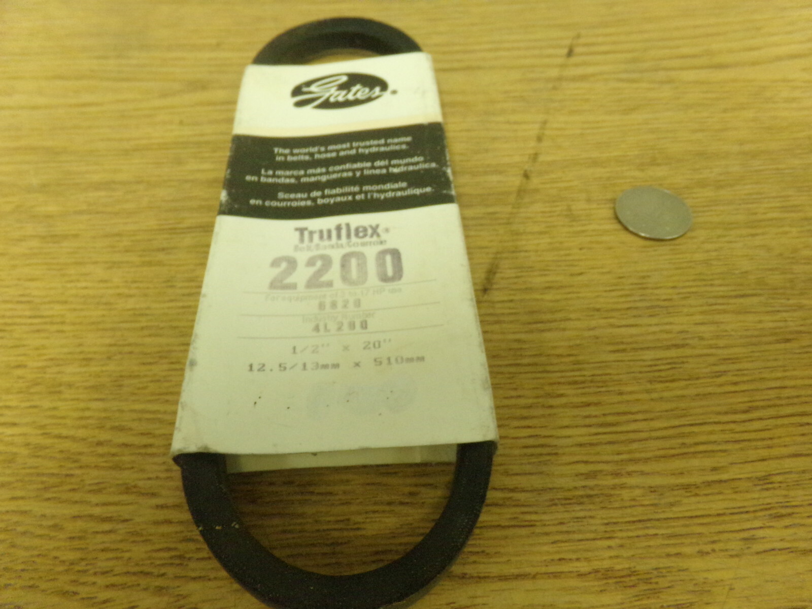 NEW gates 4L200 Tru Flex Belt 1/2″ x 20″ *FREE SHIPPING*