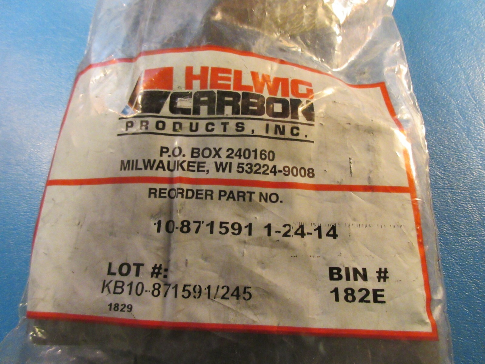 Helwig 10-871591 Brush, Carbon Motor Brush, .875″ Thick, 1.5″ With, 3.25 Length