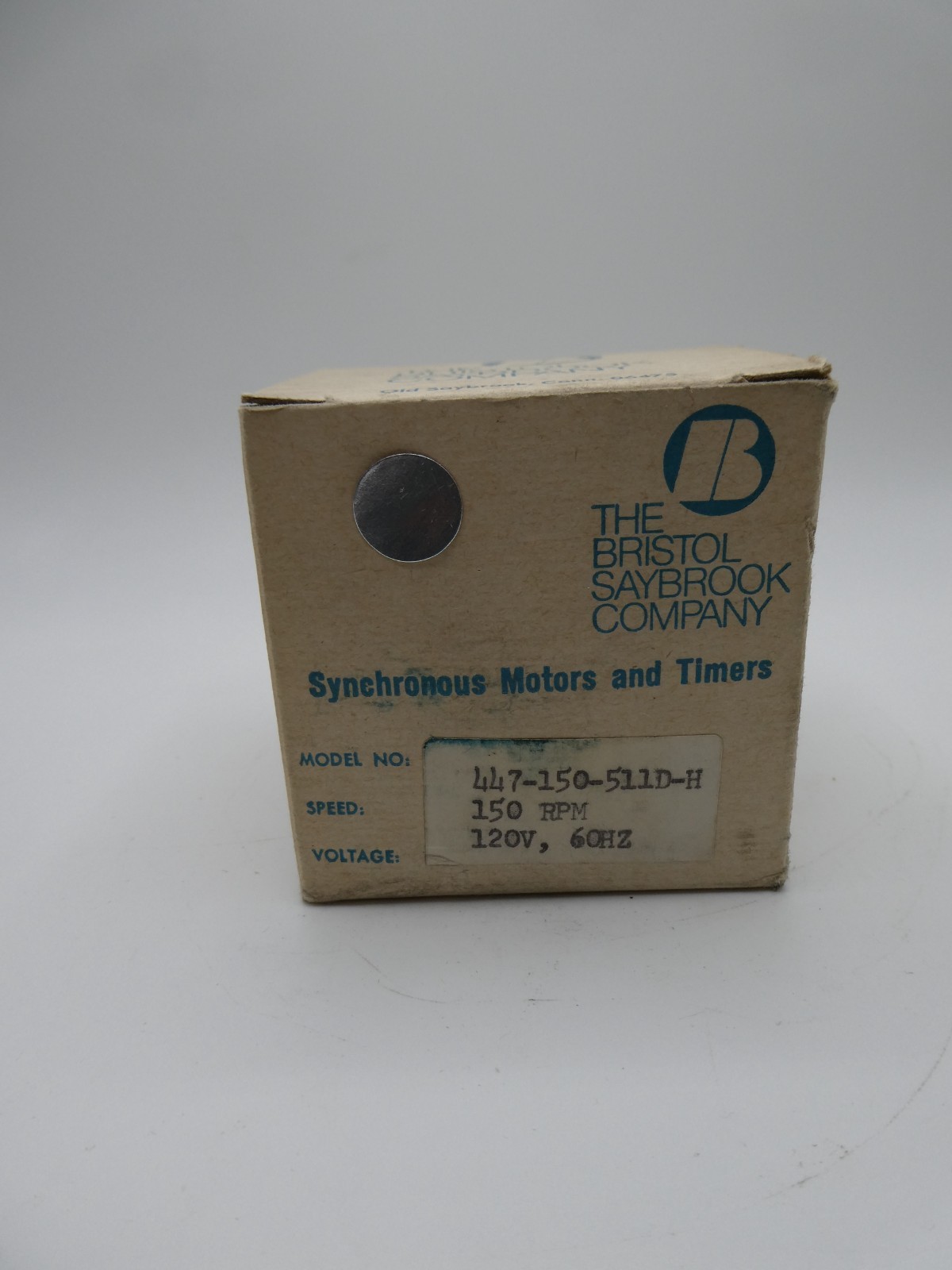 Bristol Saybrook 447-150-511D-H 150RPM 115V 60Cy