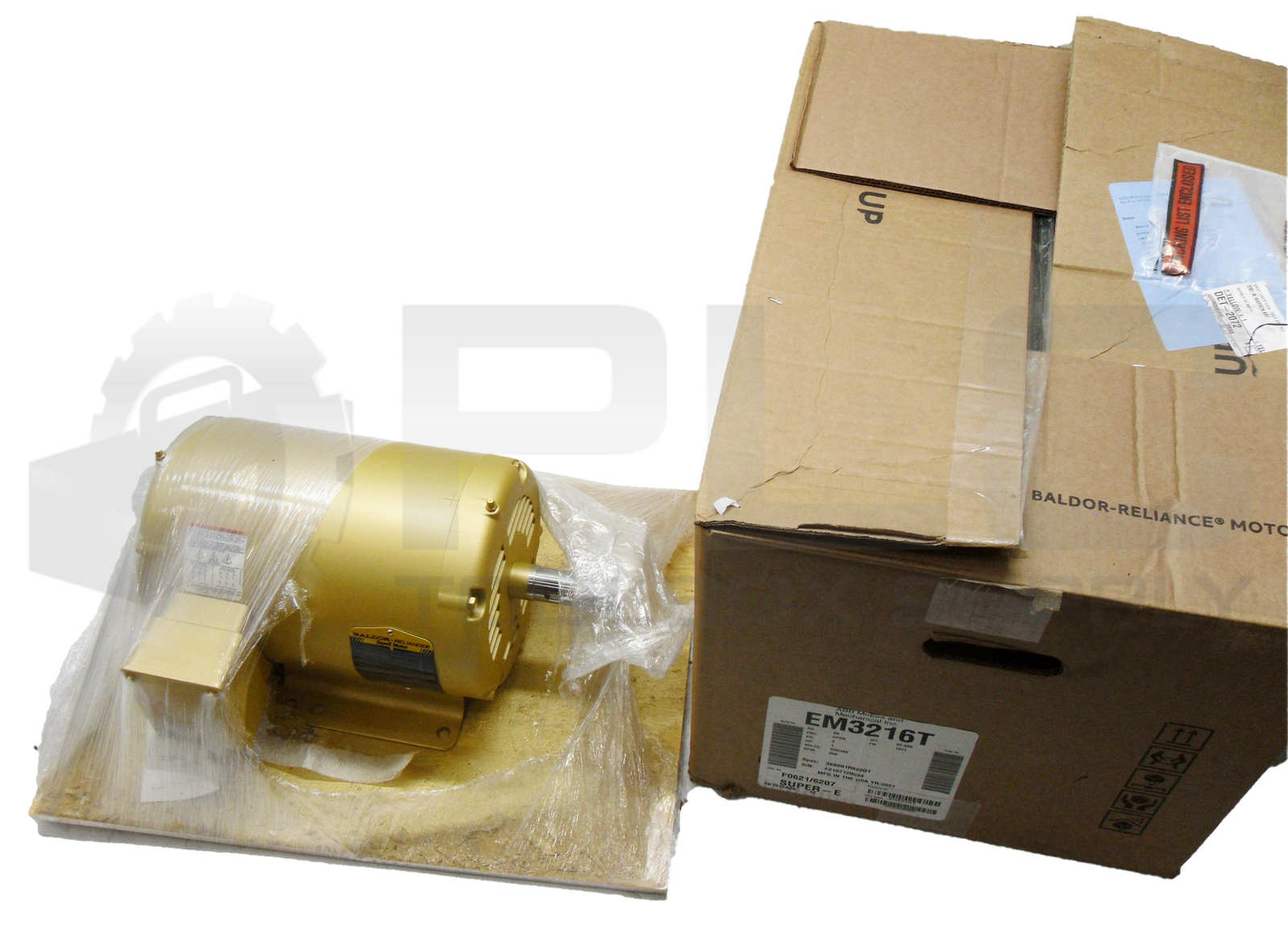 NEW BALDOR EM3216T SUPER E MOTOR SPEC 36B001R622G1 HP 1 230/460V RPM 850