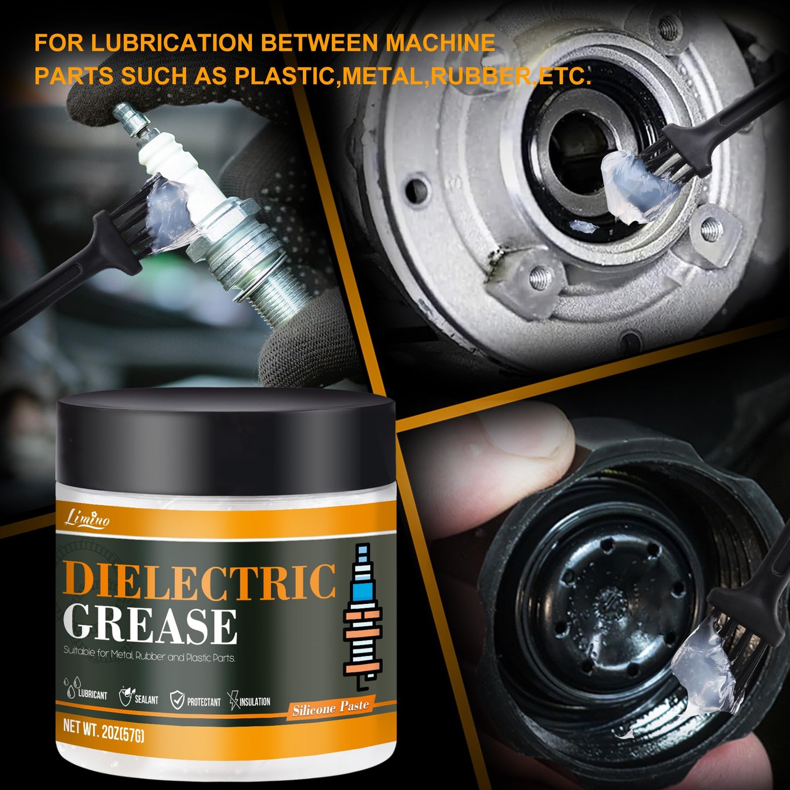 Dielectric Grease – 4oz Automotive Silicone Paste for Electrical Components…