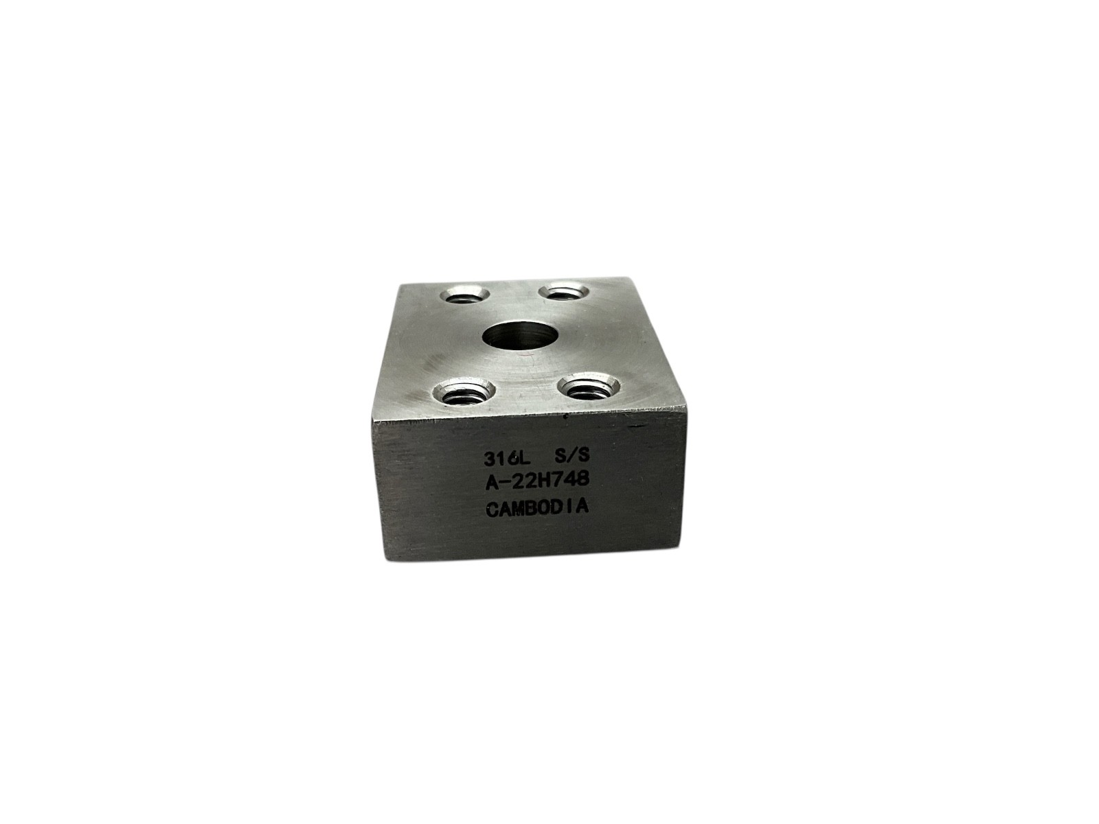 Anchor Fluid Power W60-8-8-S/S 316L Stainless Steel Hydraulic Manifold Block