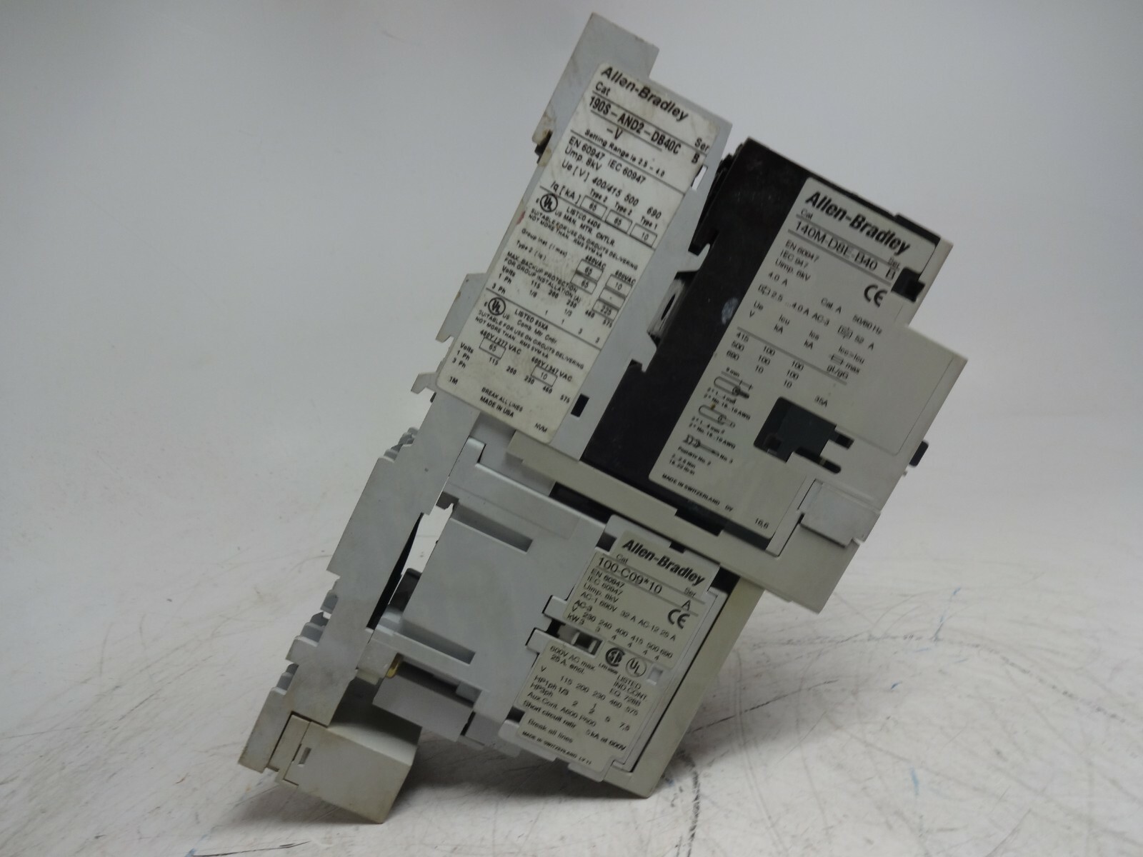 Allen Bradley Compact Starter 190S-AND2-DB40C-V /B Series B W/140M-D8E-B40 /B
