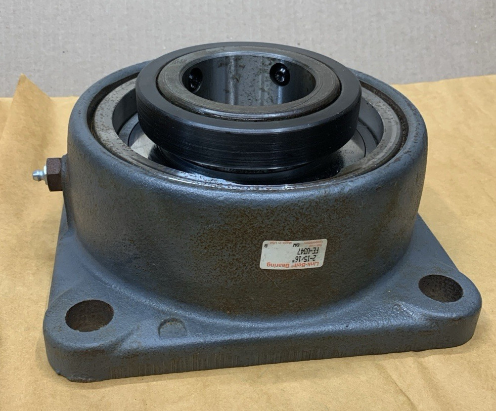 LINK BELT FE-U347 FLANGE BLOCK BALL ROLLER BEARING 2-15/16″ BORE **NEW**