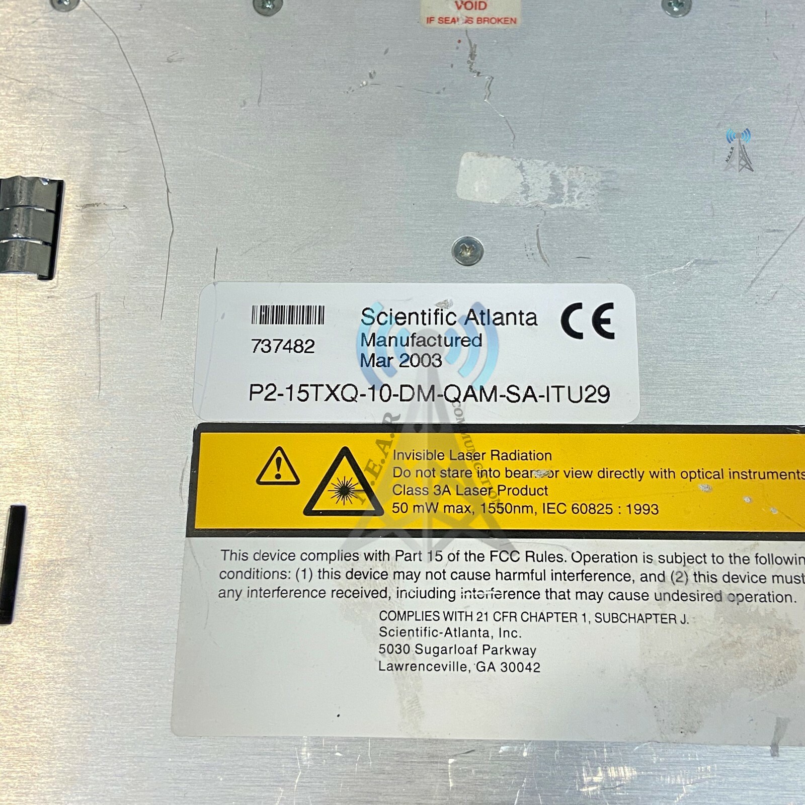 Scientific Atlanta, 737482, P2-15TXQ-10-DM-QAM-SA-ITU29, 1550nm *RH042220
