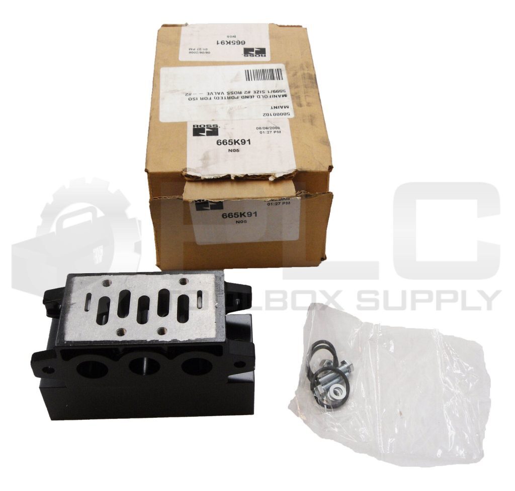 NEW ROSS CONTROLS 665K91 MANIFOLD SUB BASE 3/8″ *READ*
