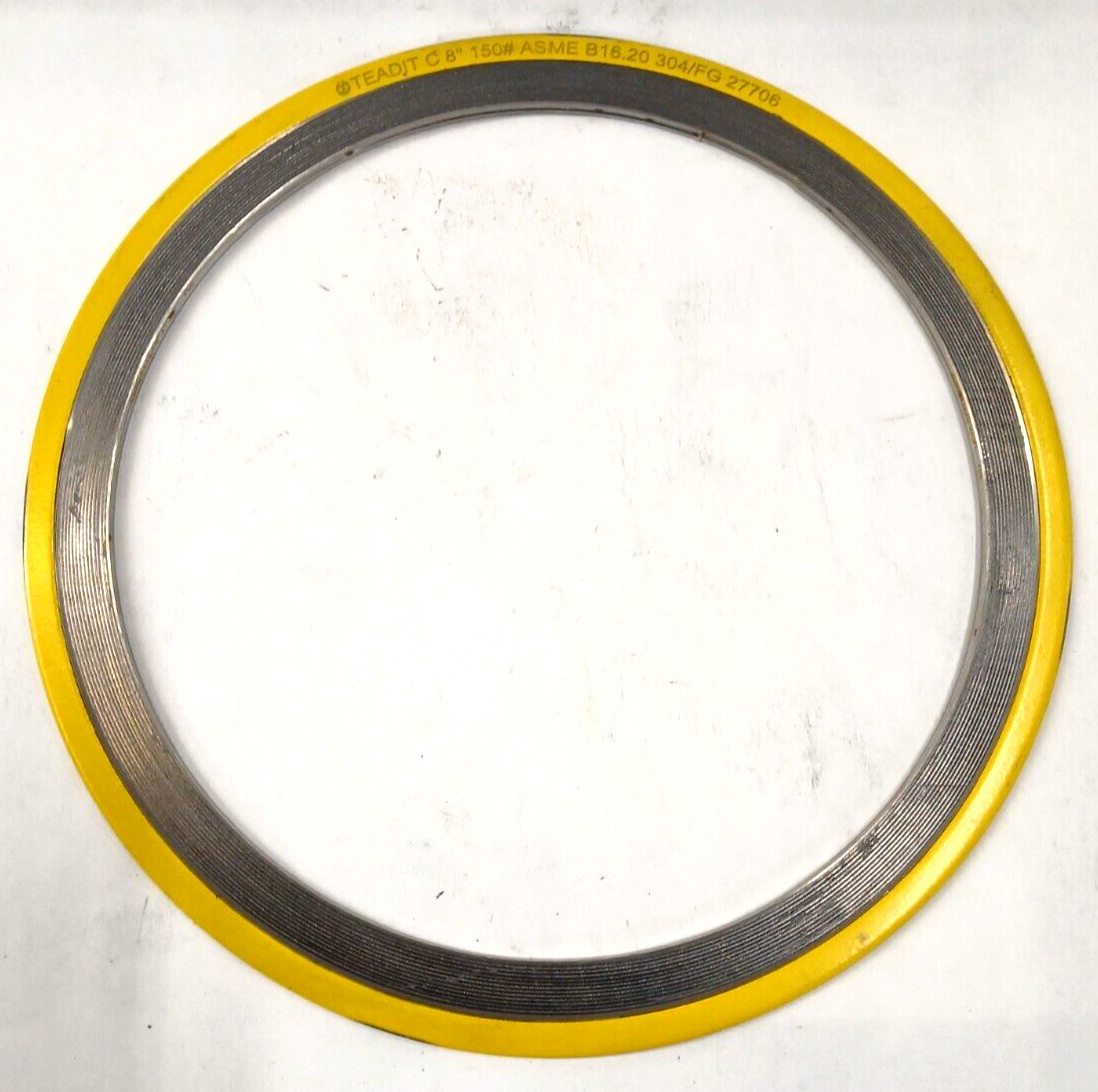 TEADIT SPIRAL WOUND GASKET C 8″ 150# ASME B16.20 304/FG 22706 ID 8.5000