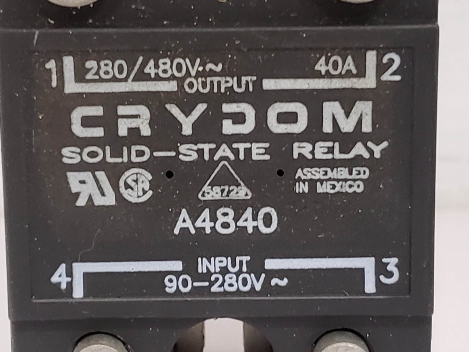 CRYDOM A4840 SOLID STATE RELAY 40A 280/480V NNB