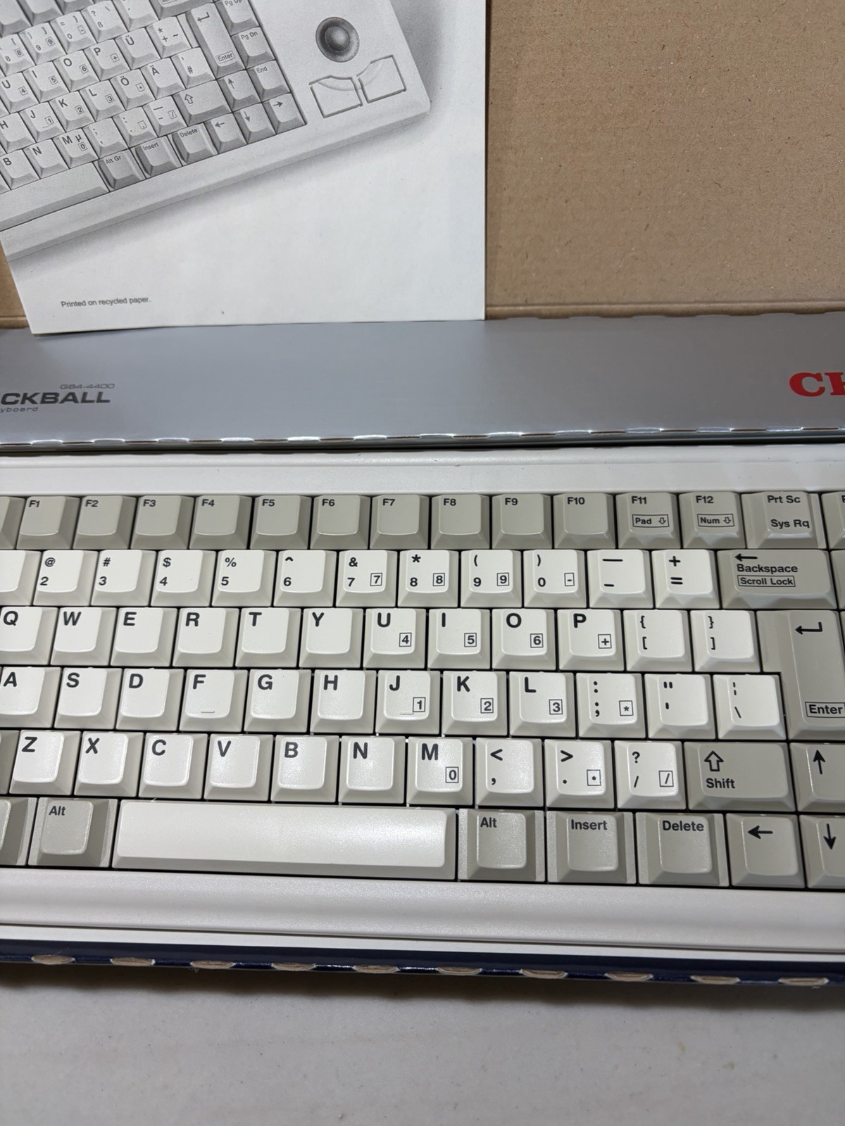 Cherry G84-4405PPBUS G84-4400 Ultraslim Trackball Keyboard