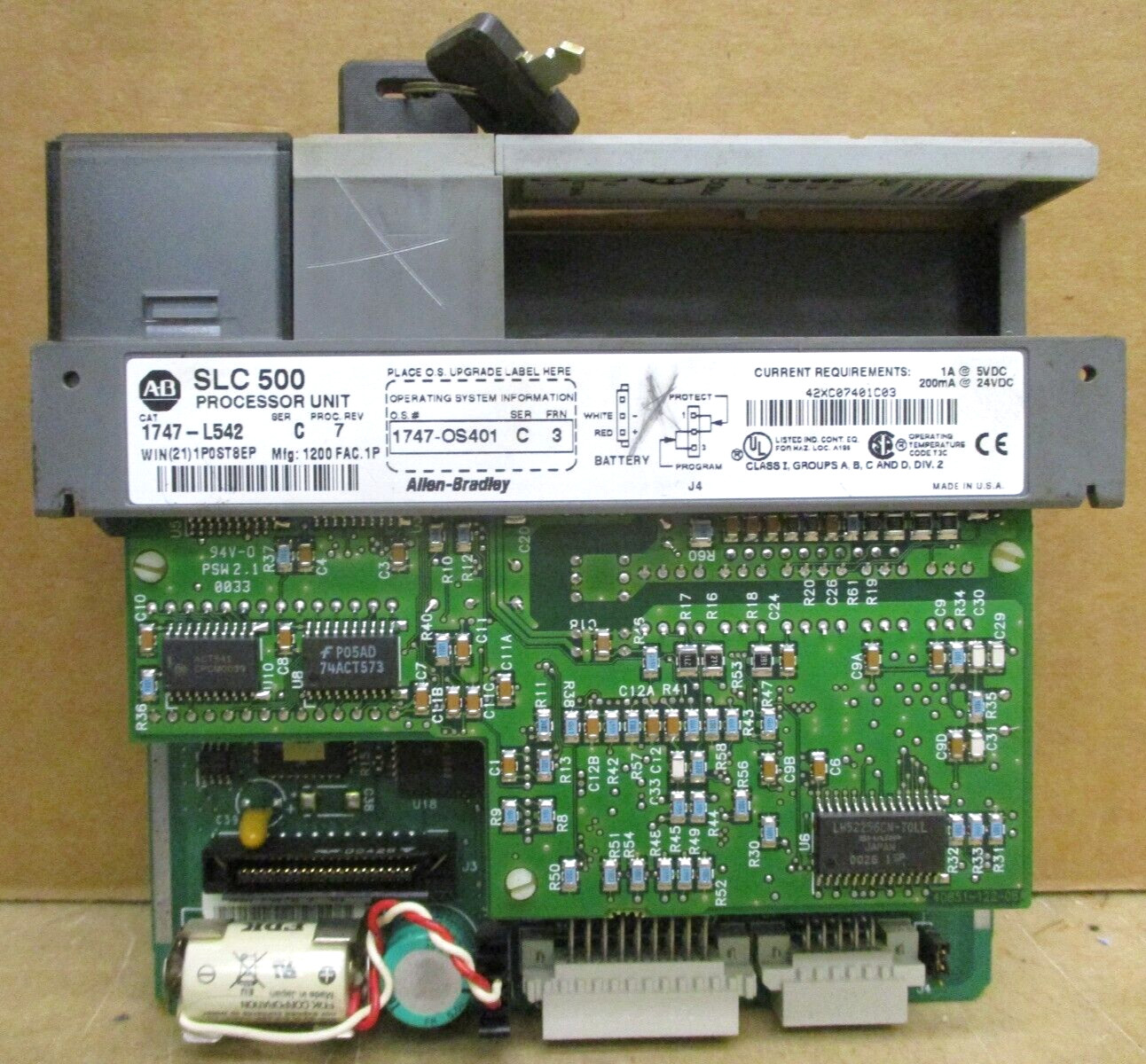 Allen-Bradley SLC 500 1746-P3 SLC 5/04 CPU 1747-L542 1747-DCM 1747-SDN 48693GN
