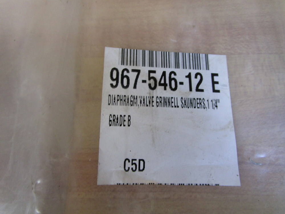 Grinnell Saunders 967-546-12-E Diaphragm Valve 96754612E