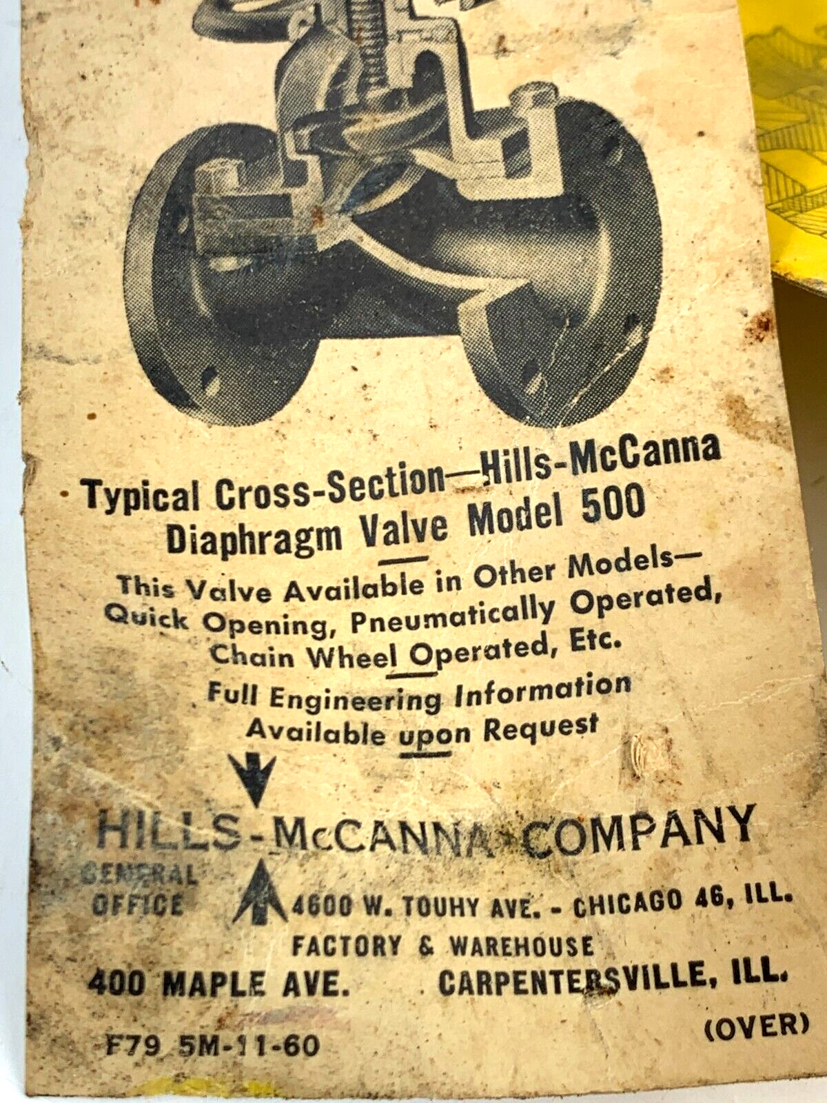 Hills-McCanna J 6700A Standard Valve J6700A