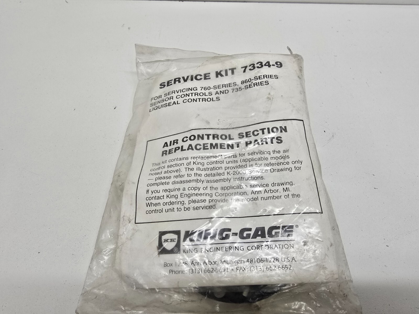 NEW OLD STOCK! KING-GAGE SERVICE KIT 7334-9