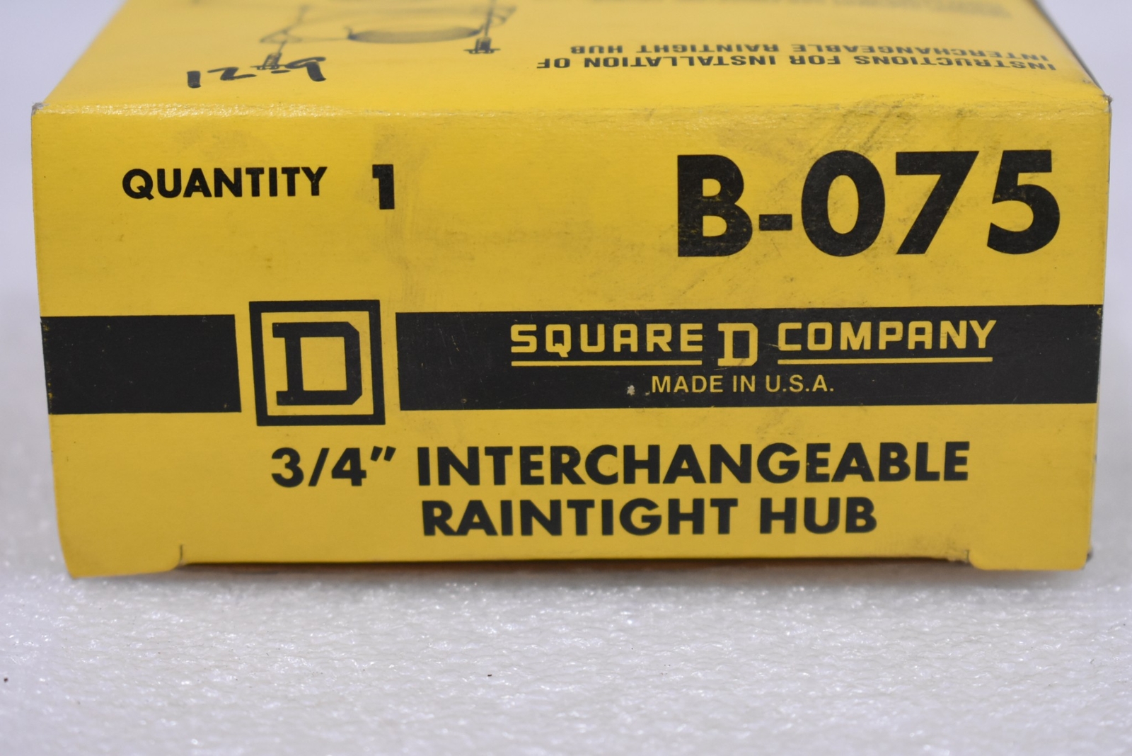 SQUARE D B-075 INTERCHANGEABLE RAINTIGHT HUB 3/4″