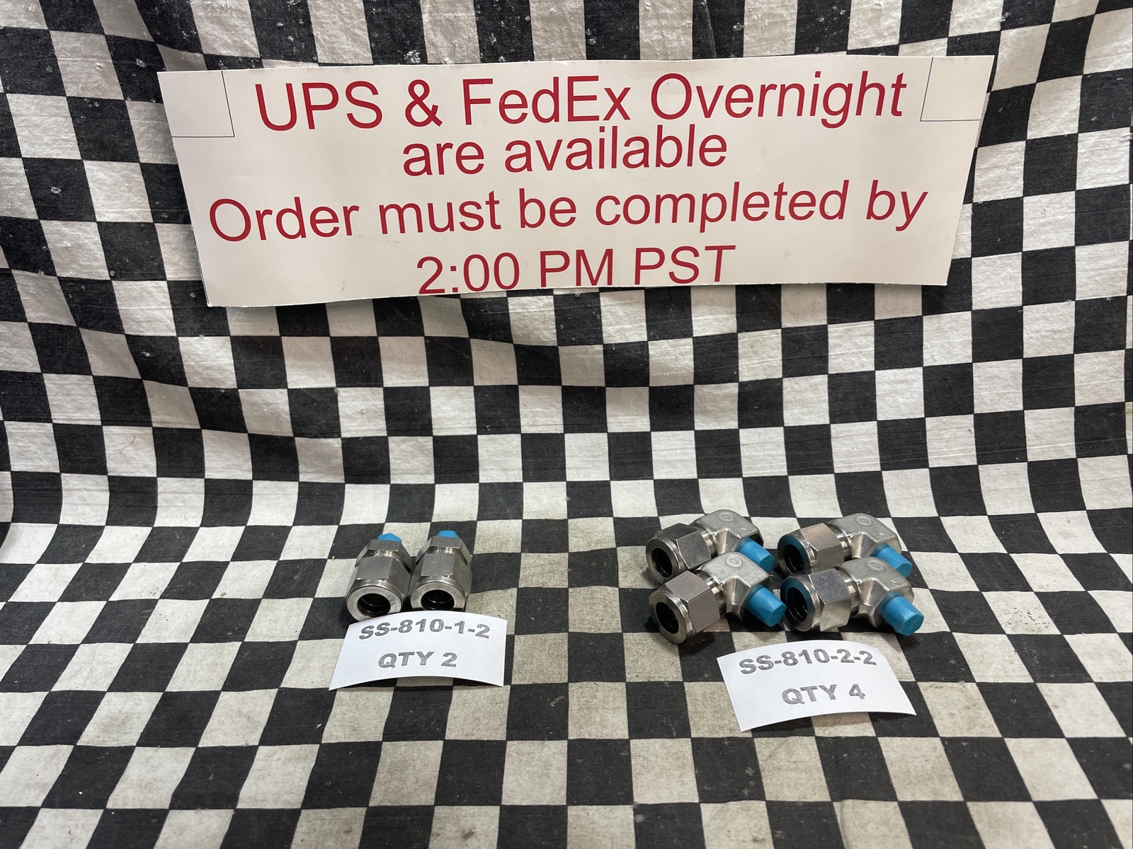SWAGELOK SS-810-2-2, SS-810-1-2, ELBOW MALE 1/8″, LOT OF 6 SHIPSAMEDAY#1374V2