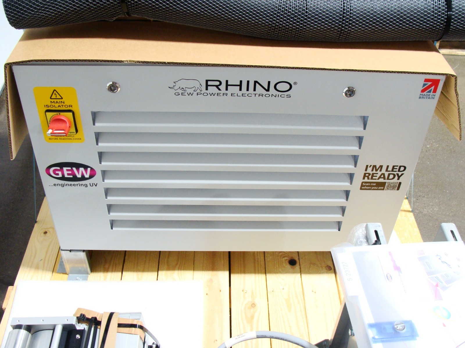New GEW Rhino / RLT Engineering UV Curing System For Printing & Coating W/ E2C