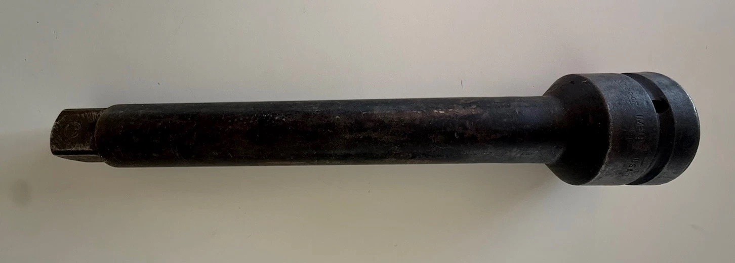 SNAP-ON IM123 IM-123 1 INCH DRIVE IMPACT EXTENSION 12 Inch Long W/Locking Pin