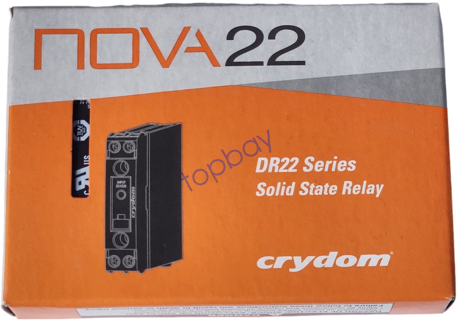 Crydom DR2260A30UR Solid State Relay 30A 90-280VAC/DC 600VAC .5-3HP kW