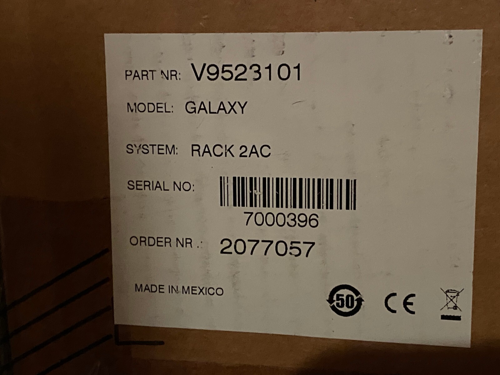 Cisco Scientific Atlanta Galaxy Modular Rack w/ 2 AC-DC Converter Power-One 24V