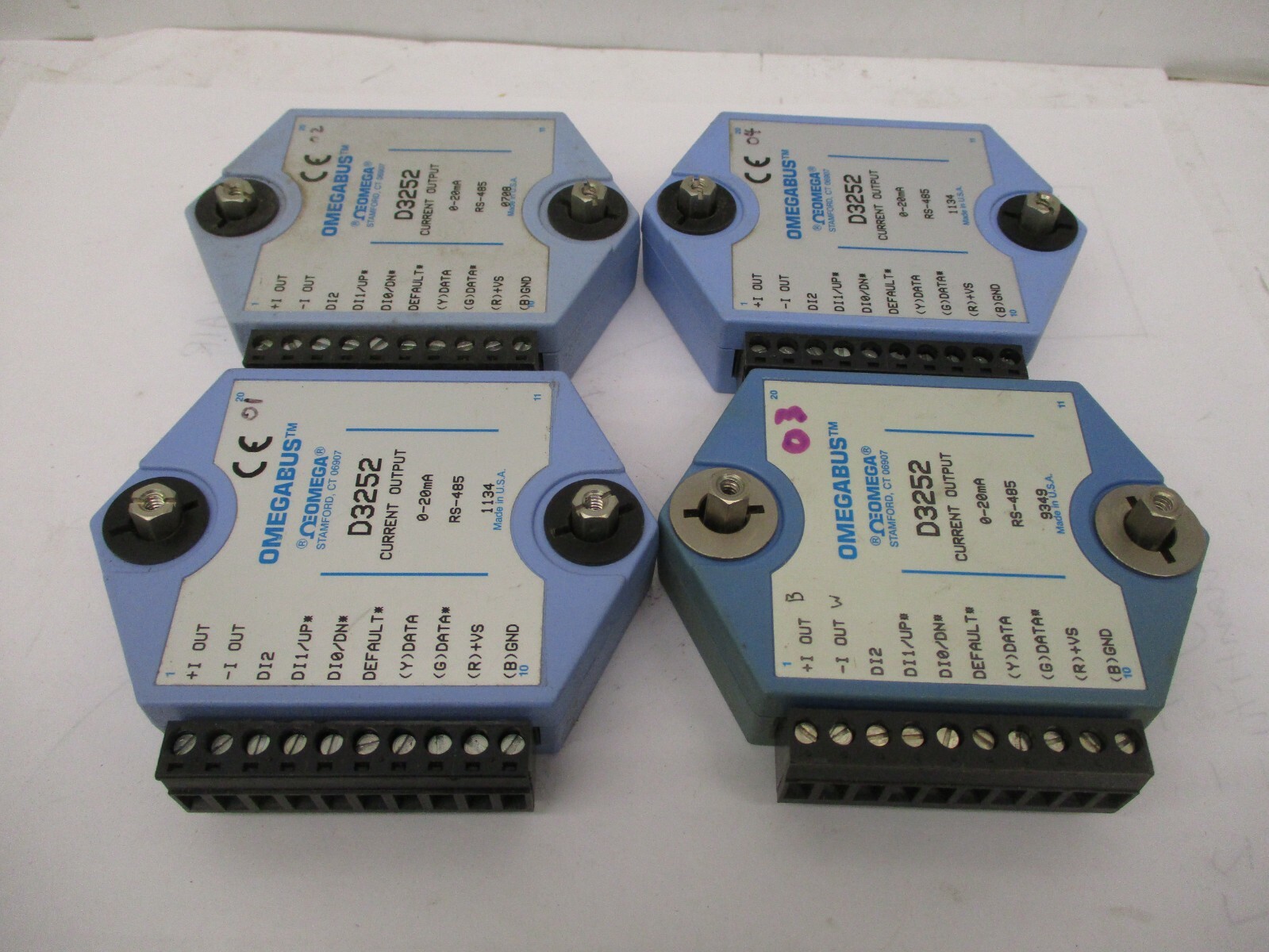 Lot of 4 Pieces Omegabus D3252 0-20mA RS-485 A4146WVS