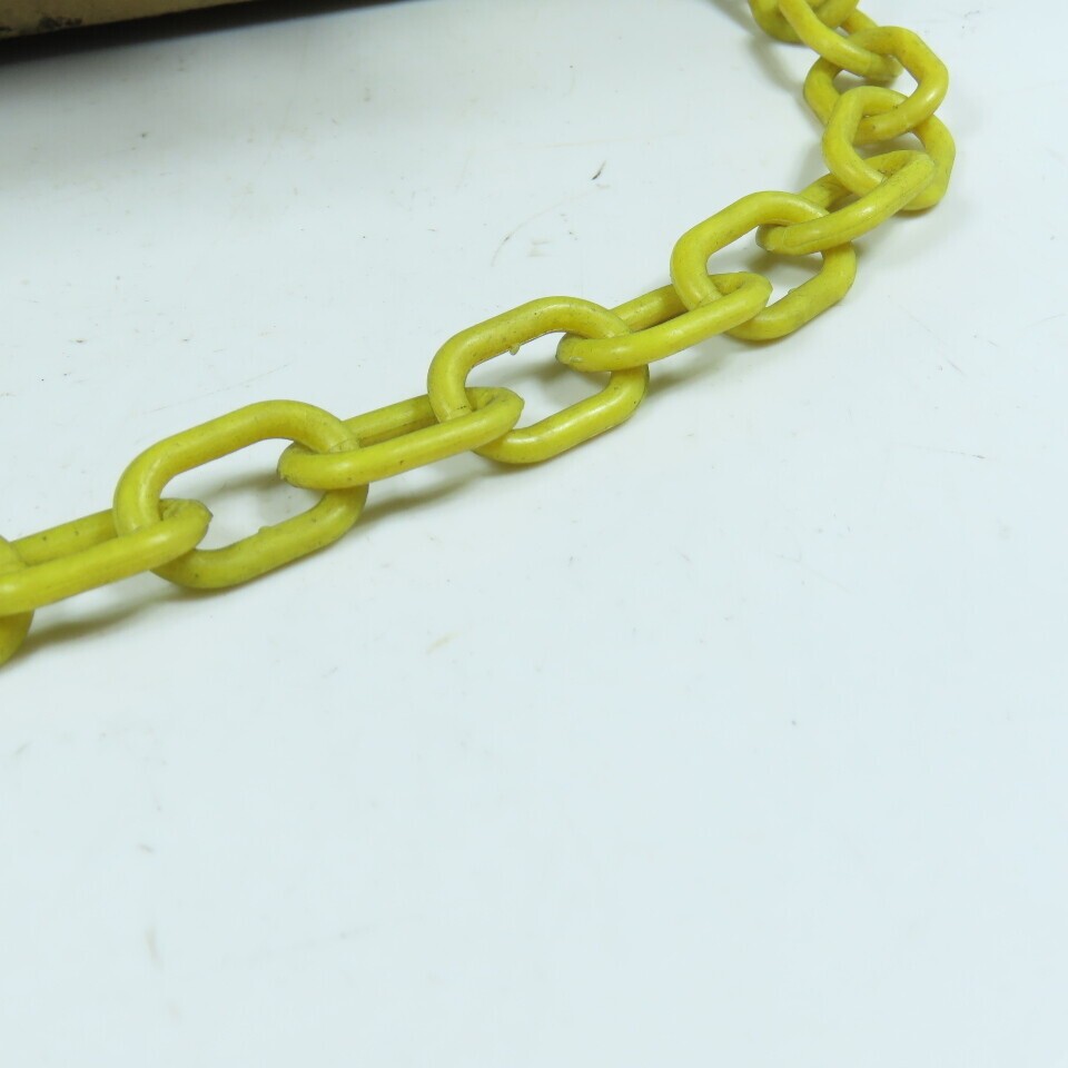 McMasterCarr 10002-100 #3 1″ Bulk Yellow Plastic Chain 100′ Long