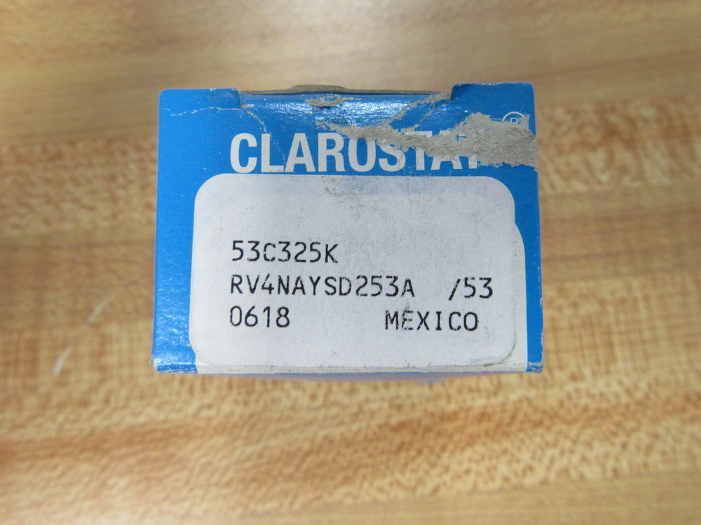 Clarostat RV4NAYSD253A Potentiometer 53C325K 25K Ohms